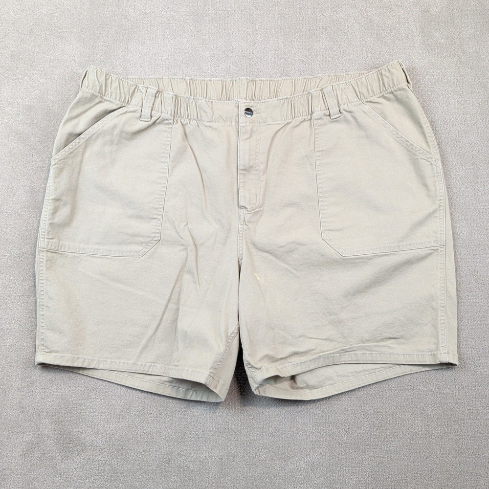 Carhartt 26W Relaxed Fit Canvas Carpenter Shorts Khaki Tan Workwear Utility
